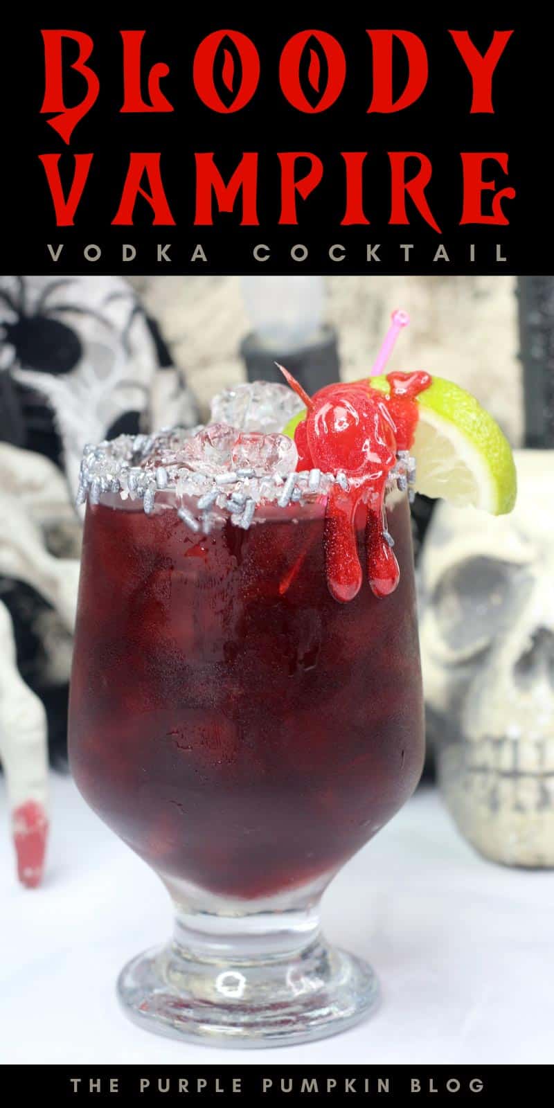 Bloody Vampire Cocktail - Easy Halloween Drink for Vampires!