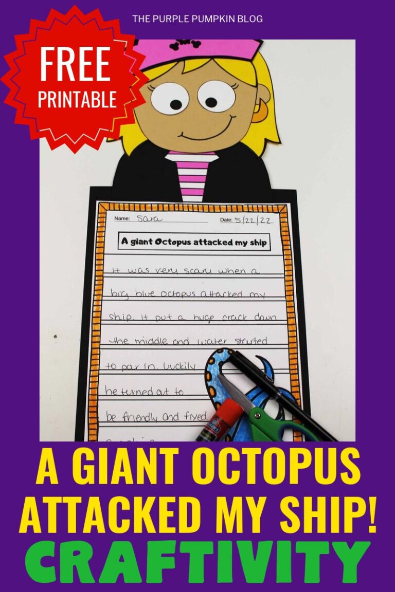 Girl Pirate Craftivity - Halloween Kids Craft & Creative Writing