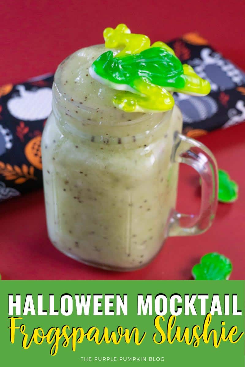 Halloween Mocktail - Frogspawn Slushie