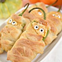 A plateful of jalpeno mummies