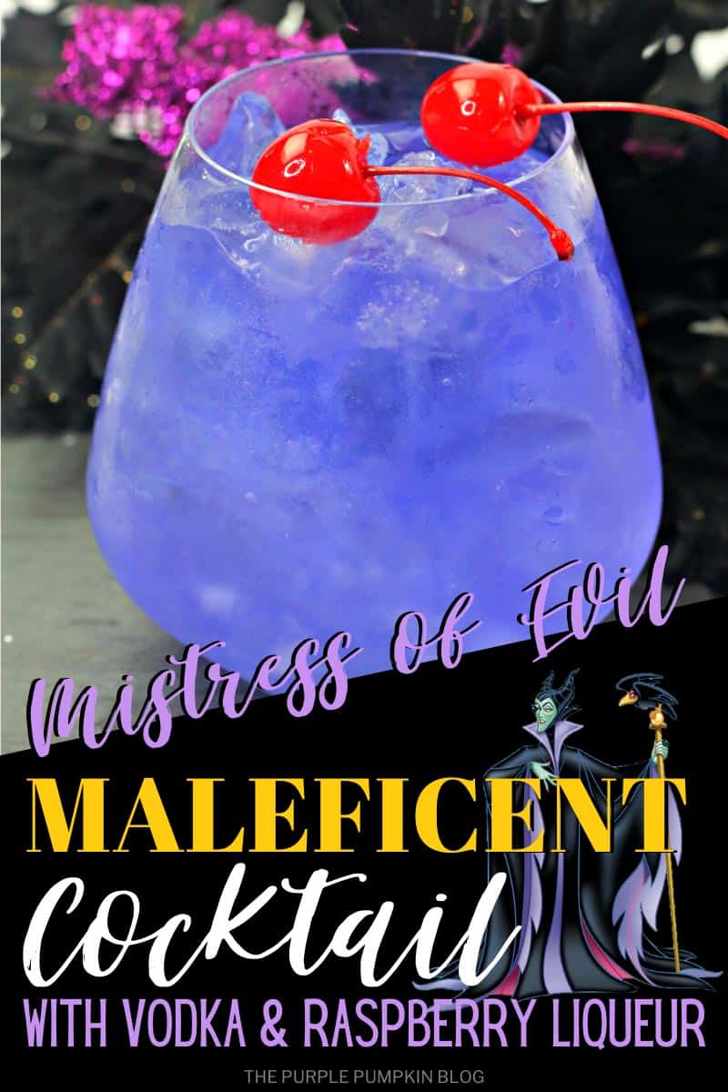 Mistress-of-Evil-Maleficent-Cocktail-with-Vodka-&-Raspber-Liqueur