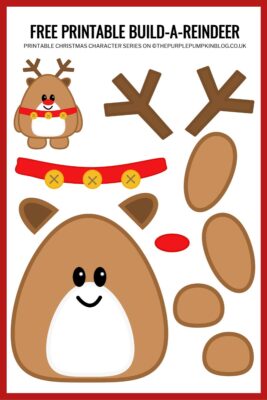 Build a Reindeer Printable | Free Printable Paper Reindeer Template