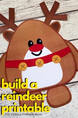Build a Reindeer Printable | Free Printable Paper Reindeer Template