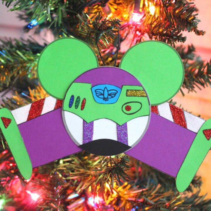Buzz Lightyear Christmas Ornament Craft | DIY Disney Paper Ornaments