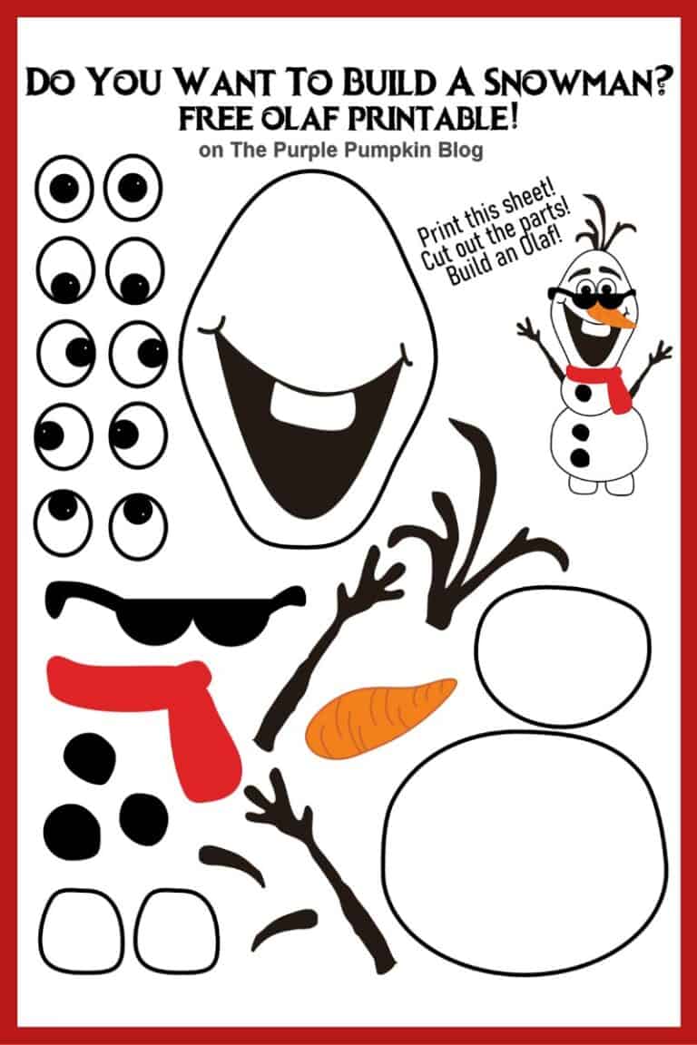 Free Olaf Printable Do You Want To Build A Snowman?