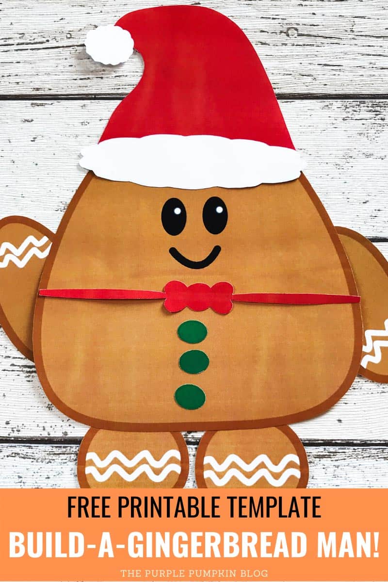 Build A Gingerbread Man Printable | Paper Gingerbread Man Template