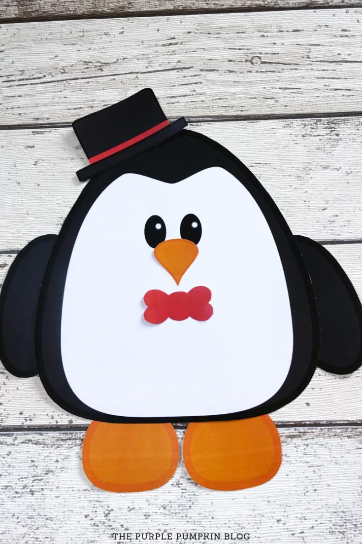 Build a Penguin Printable Free Printable Paper Penguin Template