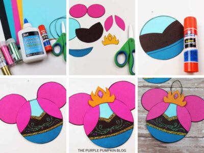 how to card demonstrating steps to make anna ornament