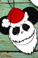 Santa Jack Skellington Ornament Craft | DIY Disney Paper Ornaments