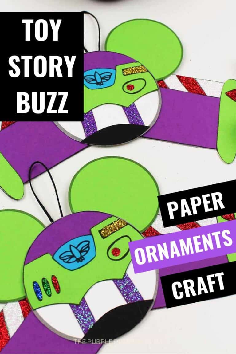 Buzz Lightyear Christmas Ornament Craft | DIY Disney Paper Ornaments