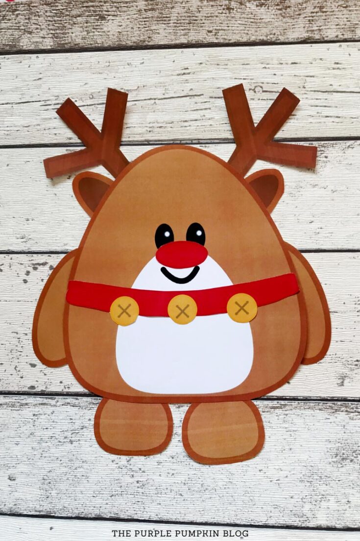 Build a Reindeer Printable | Free Printable Paper Reindeer Template