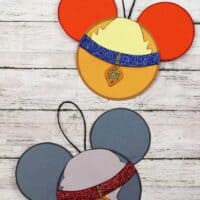 Lady and the Tramp Paper Ornaments Craft for Christmas