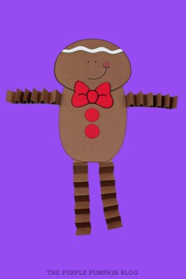 Accordion Gingerbread Boy Paper Craft