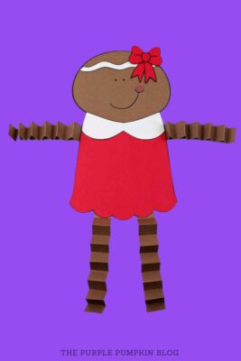Accordion Gingerbread Girl Craft