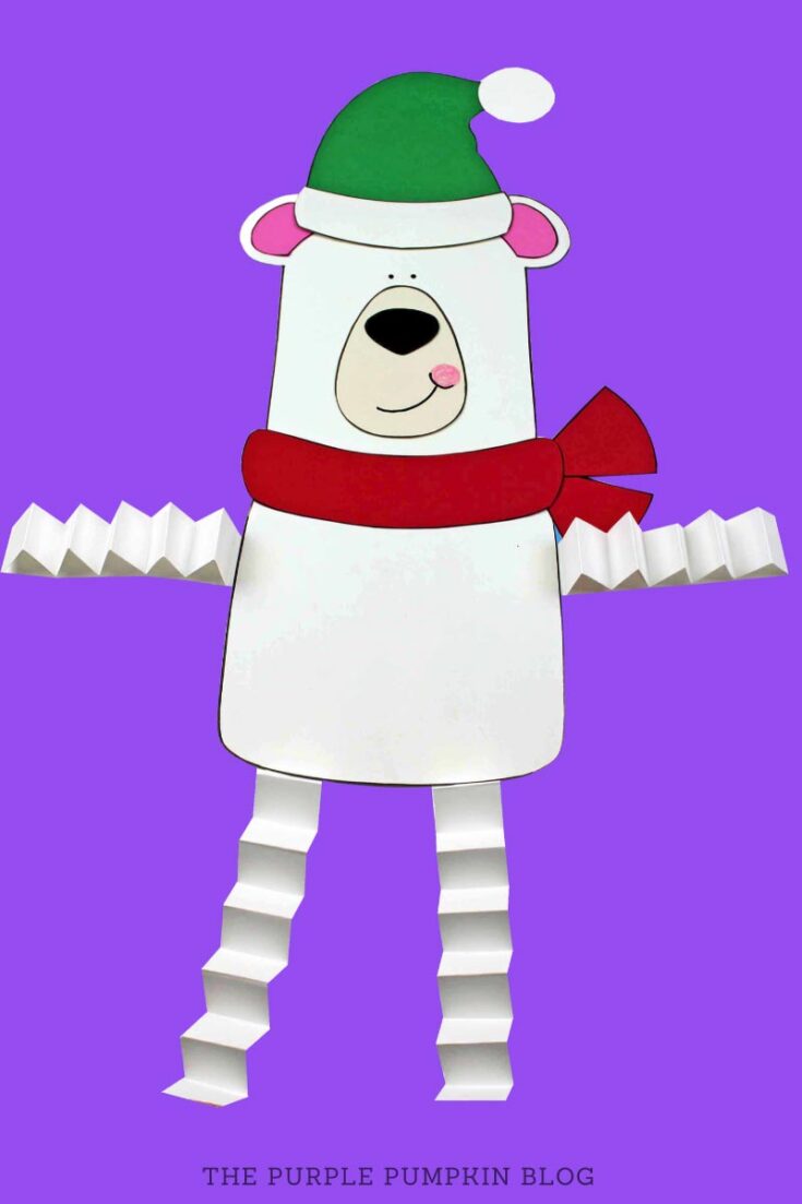Free Printable Polar Bear Paper Craft Cute Winter Craft For All Ages