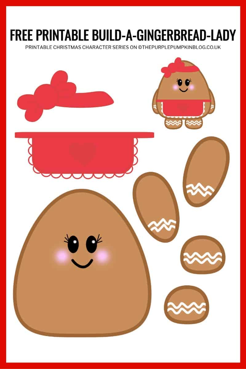 Build A Gingerbread Lady Printable