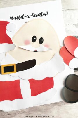Build A Santa Printable | Free Printable Paper Santa Template!