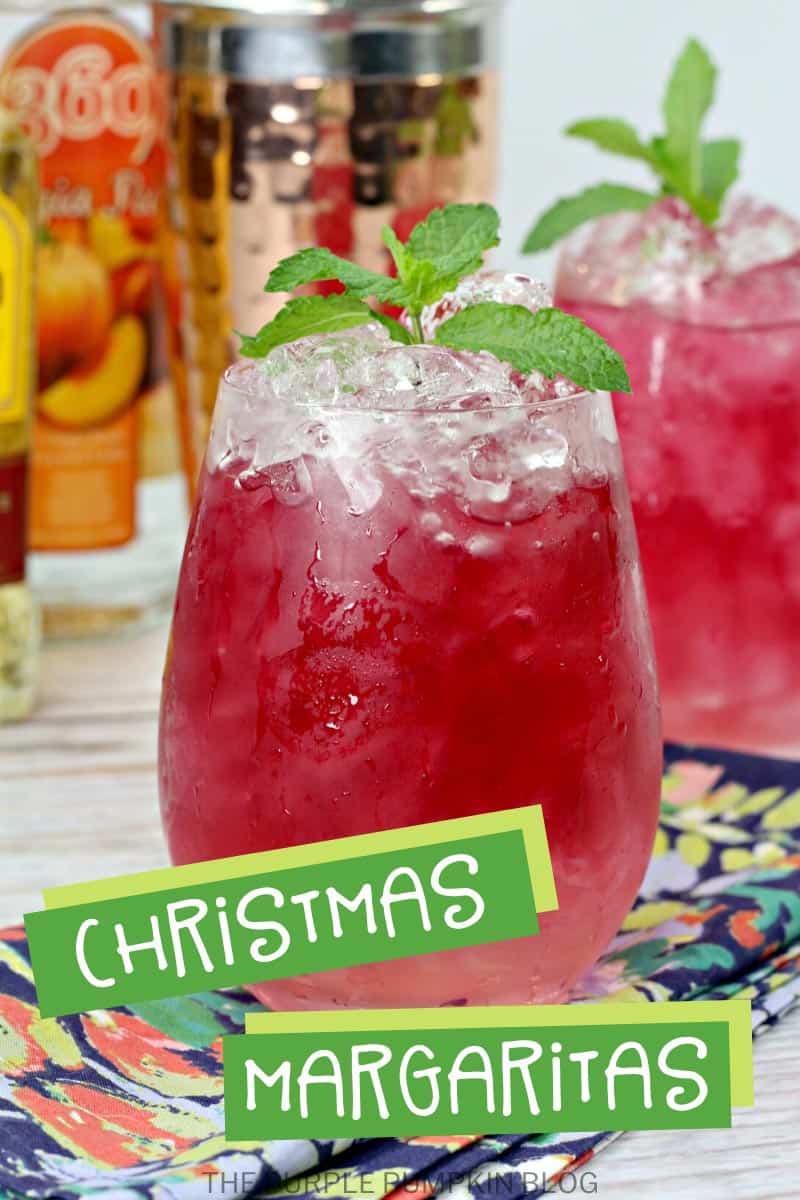 A glass of Christmas Margarita
