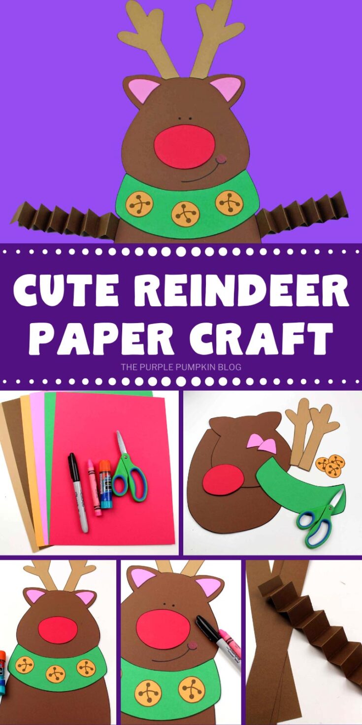 Free Printable Reindeer Paper Craft For Kids