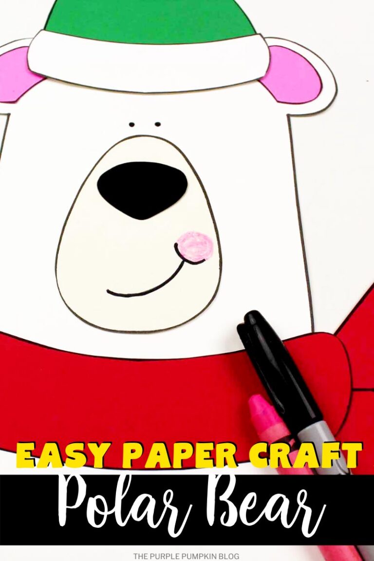 Free Printable Polar Bear Paper Craft Cute Winter Craft For All Ages