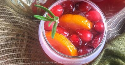 Cranberry Orange Christmas Mocktail