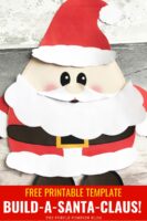 Build A Santa Printable | Free Printable Paper Santa Template!