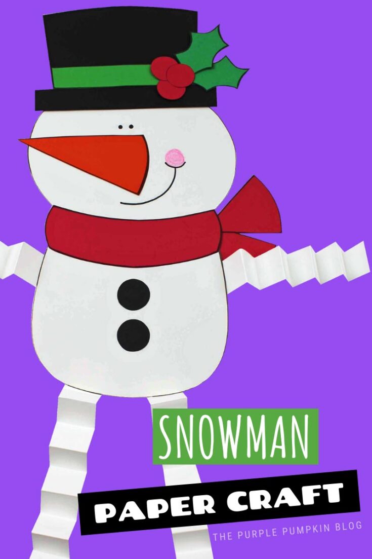 Free Printable Snowman Paper Craft