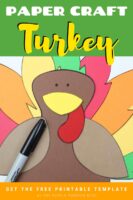 Free Printable Turkey Paper Craft | Fun Holiday Activity for All Ages