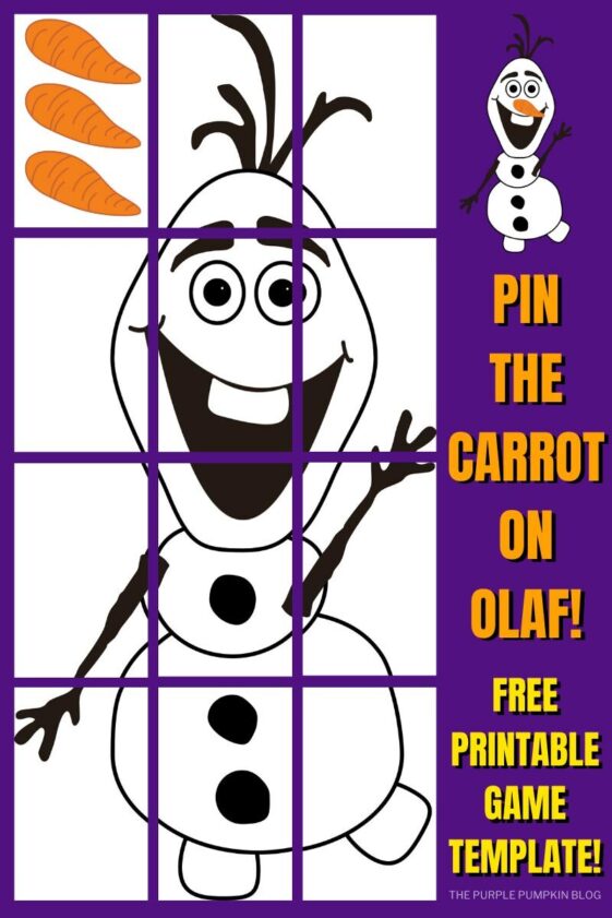 Do You Want To Build A Snowman - Olaf Party Favor Printable