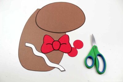 gingerbread boy cut pieces