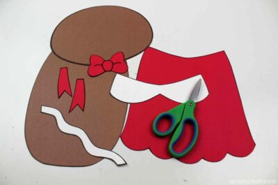 Gingerbread Girl Cut Pieces