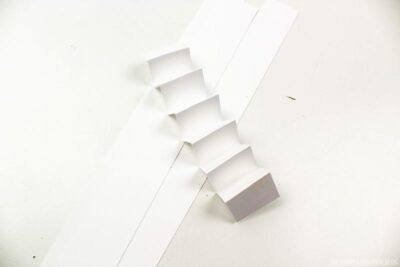 accordion folded white paper