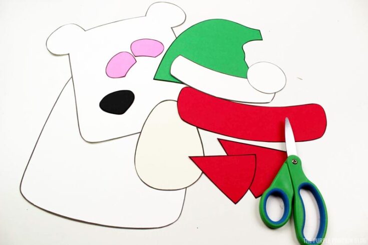 Free Printable Polar Bear Paper Craft | Cute Winter Craft For All Ages