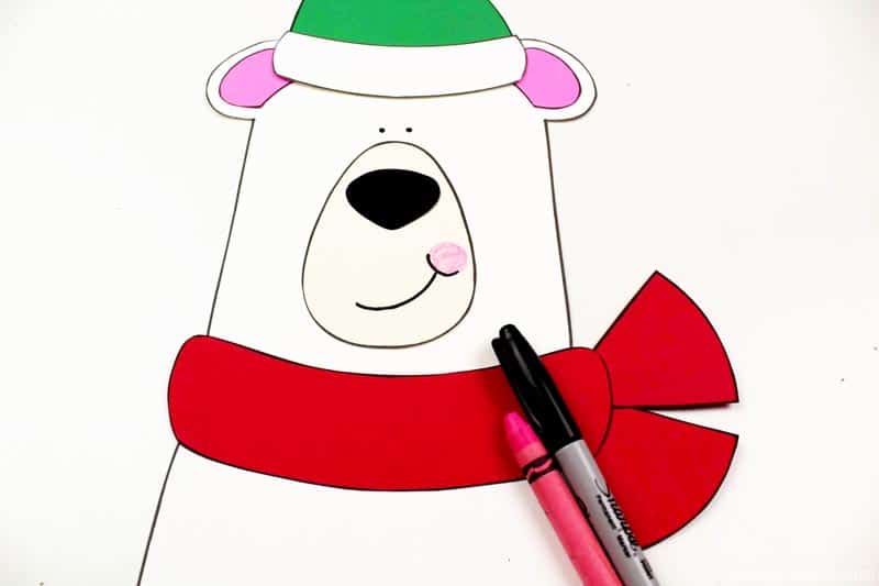 Free Printable Polar Bear Paper Craft Cute Winter Craft For All Ages