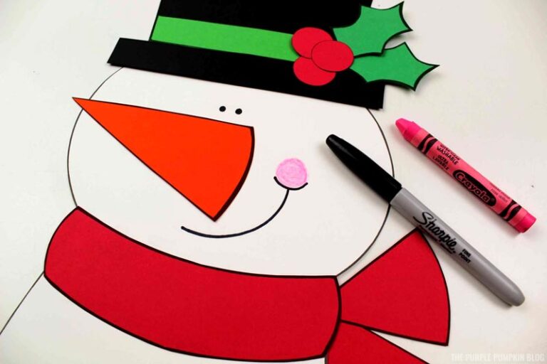 Free Printable Snowman Paper Craft