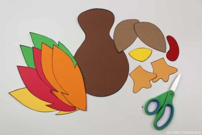 Cut paper pieces
