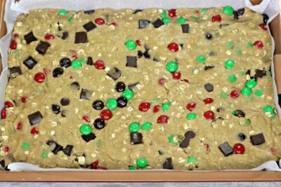 reindeer cookie bar dough