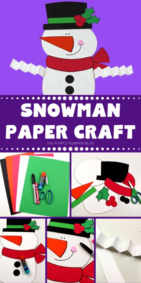 Free Printable Snowman Paper Craft