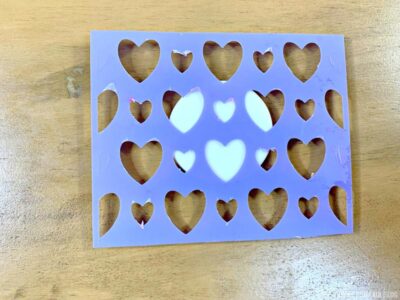 Heart Stencil for Cupcakes