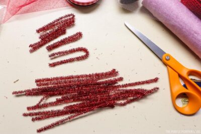 Cutting Pipe Cleaners in Half