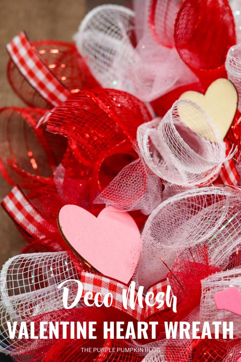How To Make a Heart-Shaped Deco Mesh Valentine Wreath