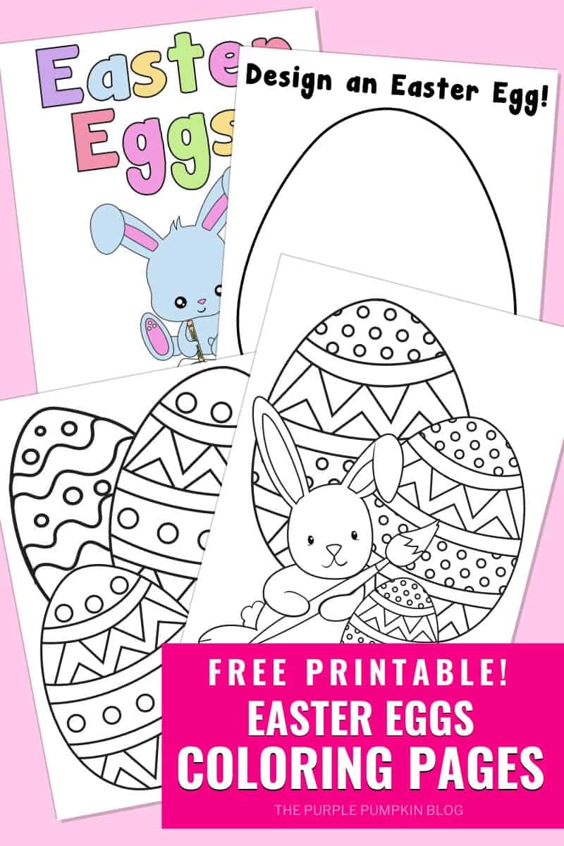 Easter Eggs Coloring Pages To Print for Free