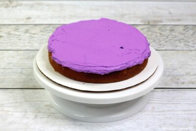 Mardi Gras Cake Layer 1