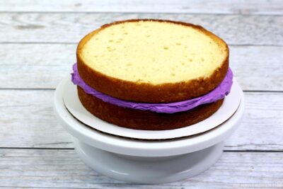 Mardi Gras Cake Layer 2