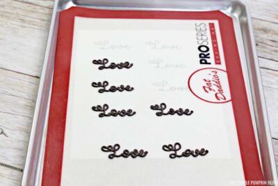 Piping with Melted Chocolate