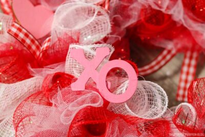 Using Hot Glue to attach XO letters