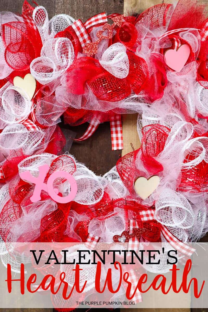 How To Make a Heart-Shaped Deco Mesh Valentine Wreath