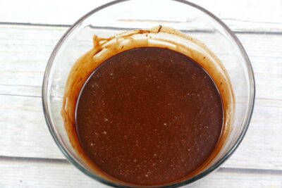 Bailey's Truffles Process Pic - melted chocolate
