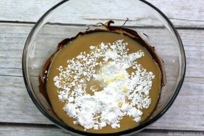 Bailey's Truffles Process Pic - condensed milk, Baileys, and powdered sugar