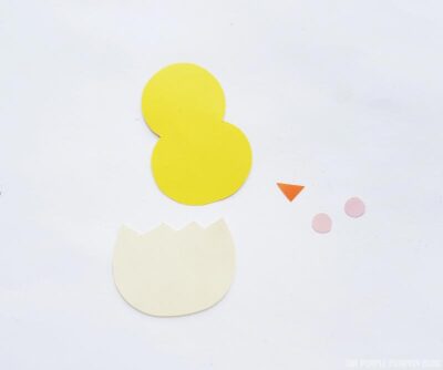 Easter Chick Paper Craft Step 1